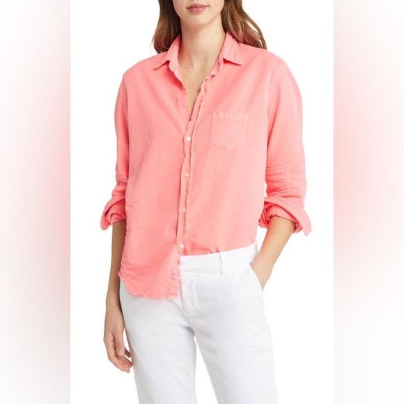 Frank & Eileen Tops - Frank & Eileen Eileen Relaxed Button-Up Shirt Candy Pink Size XS